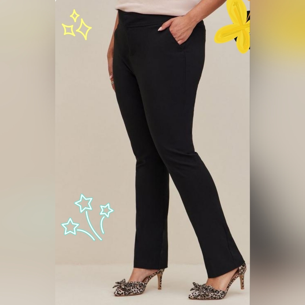 Torrid Straight Leg Deluxe Stretch Pants Size 24